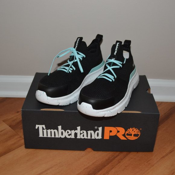 Timberland Pro Flex Setra Slip on Composite Safety toe black Shoes, sz 8.5 - Picture 2 of 12